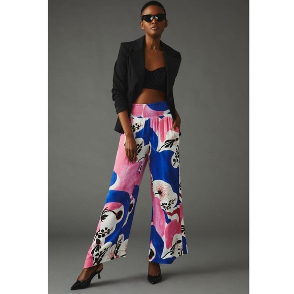 NWT Anthropologie Maeve x Lisa Sander Wide Leg Pull-On Pant Size M - Picture 3 of 10